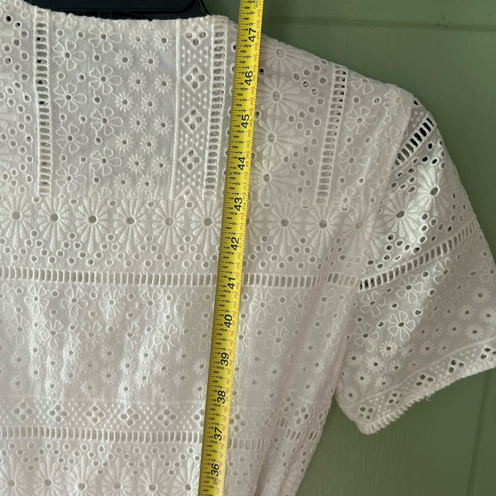 Cartolina Nantucket The Ophelia Dress in white eyelet - Picture 9 of 11